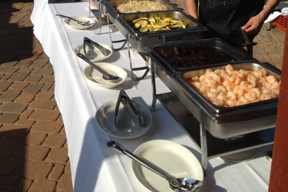 Buffet line