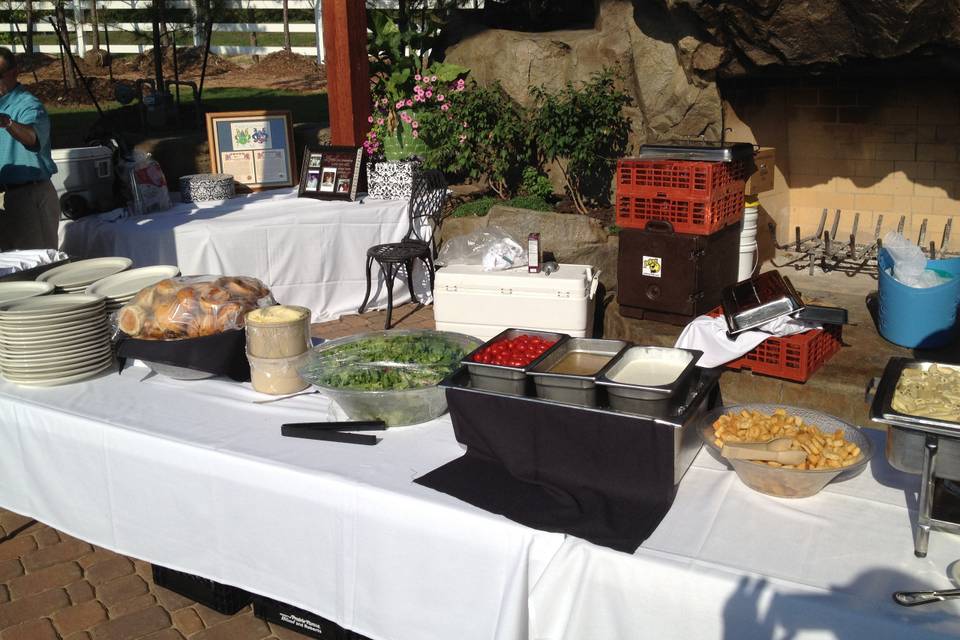 Buffet set up