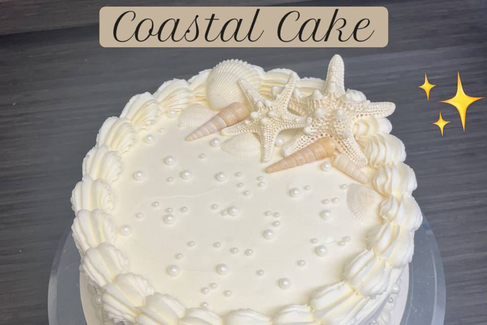 Coastal Wedding Cake