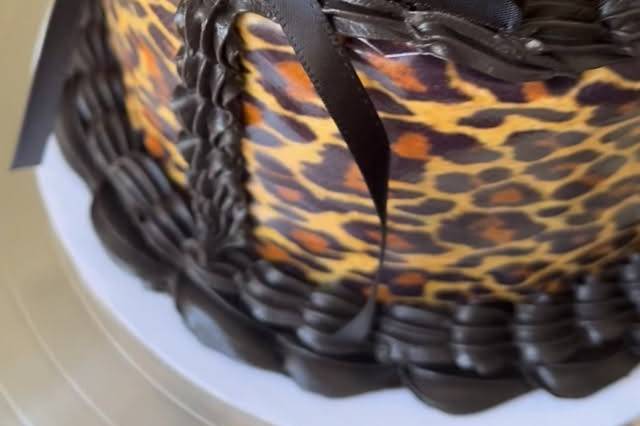 Animal Print Custom Cake