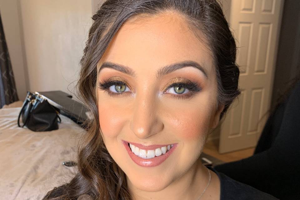Bronzy makeup