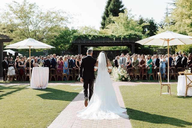 Bride down the aisle