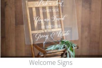 Clear - Welcome Signs