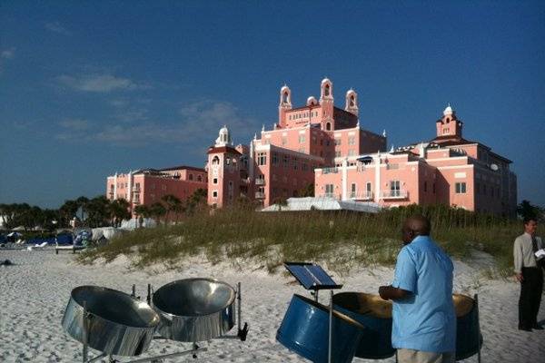 Beach by the venue