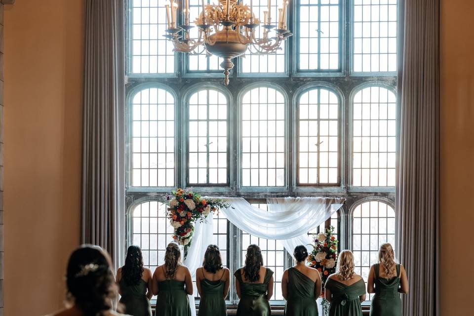 Bridesmaid first look
