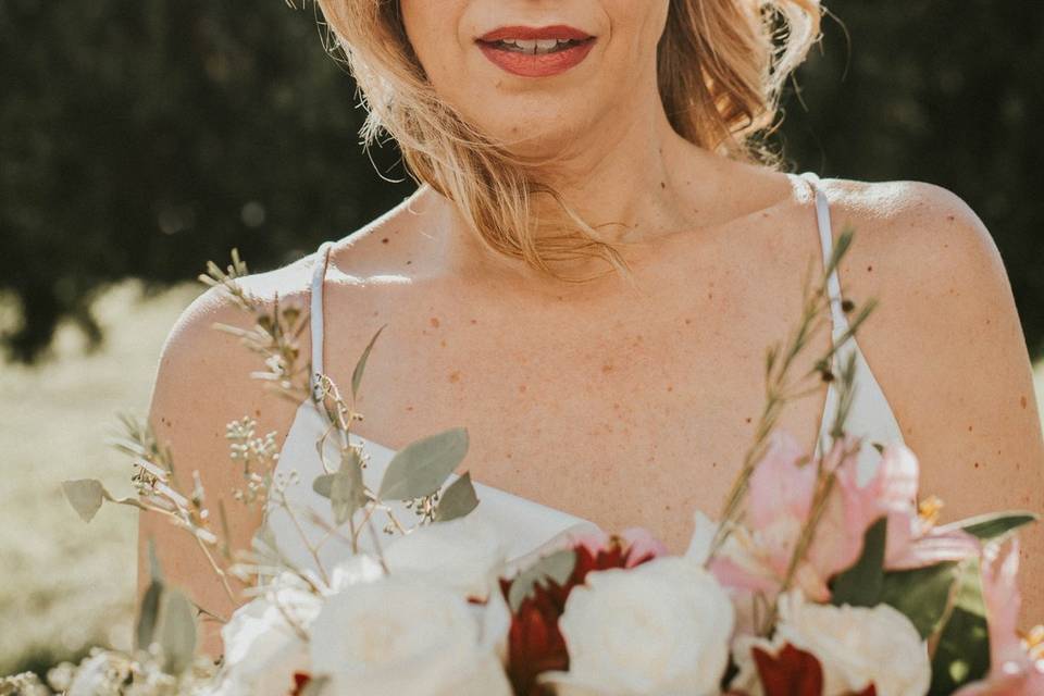 Flower in her hair