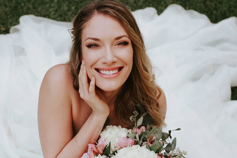 Smiling bride