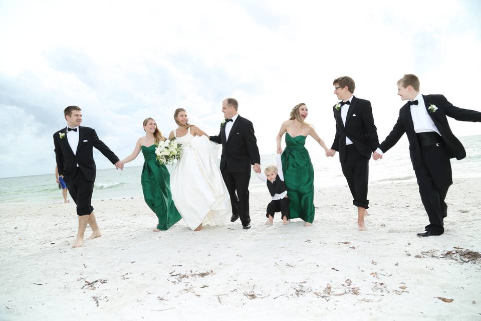 Beach wedding photographers