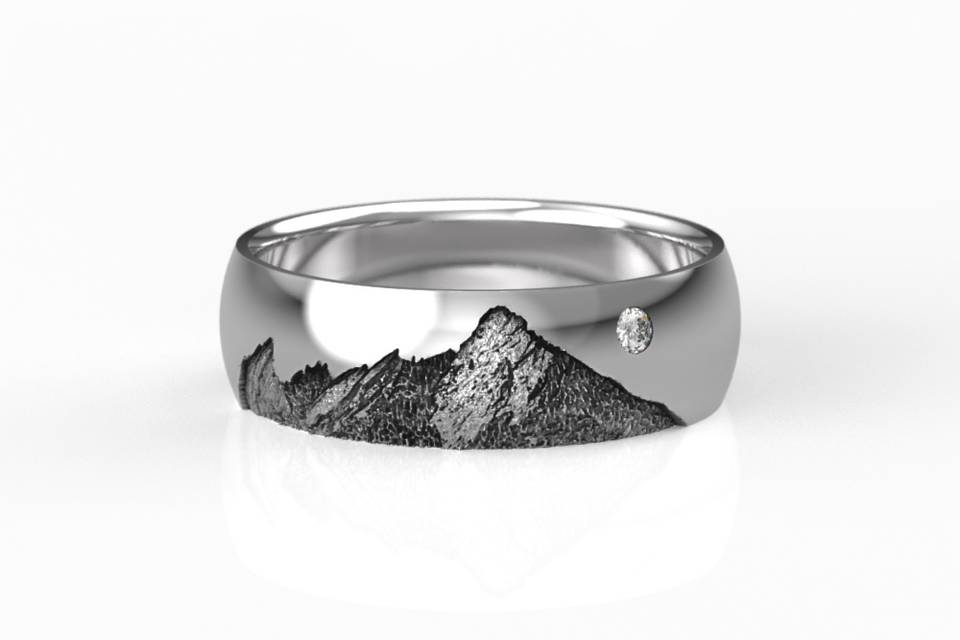 Flat Irons Mountain Ring