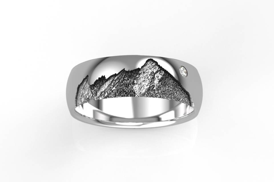 Flat Irons Mountain Ring