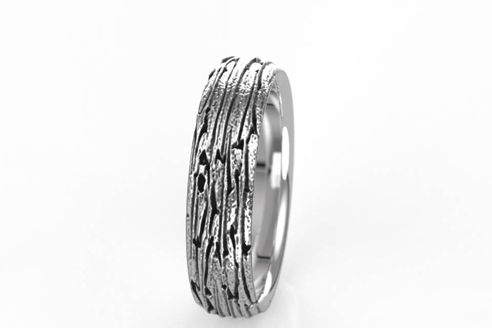 Madrone Wood Texture Ring