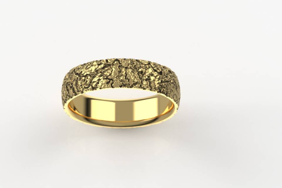 Ponderosa Pine Gold Men's Ring