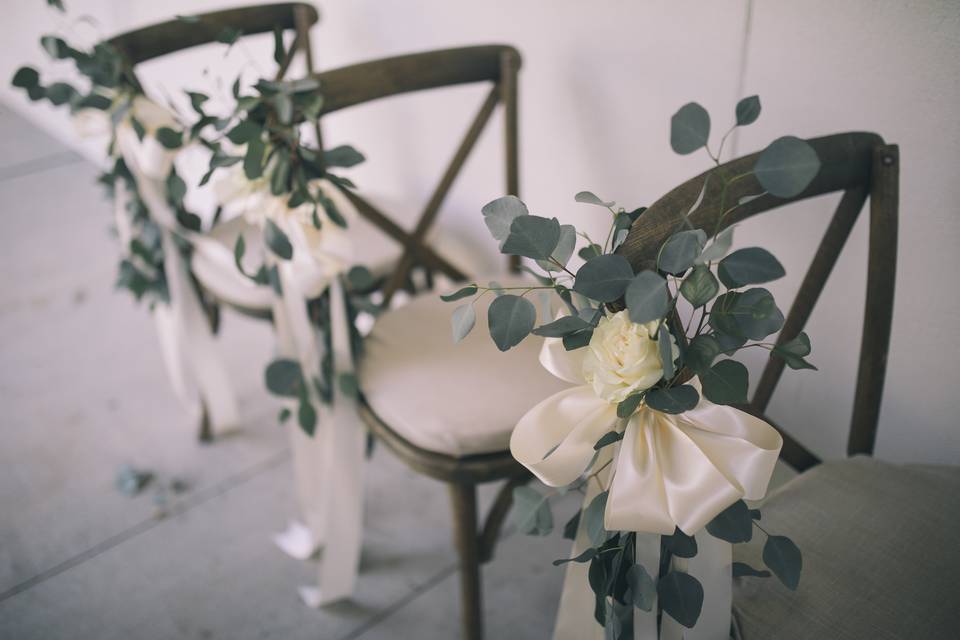 Floral chair decor