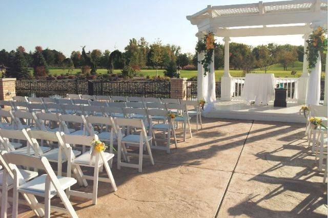 Wedding ceremony area