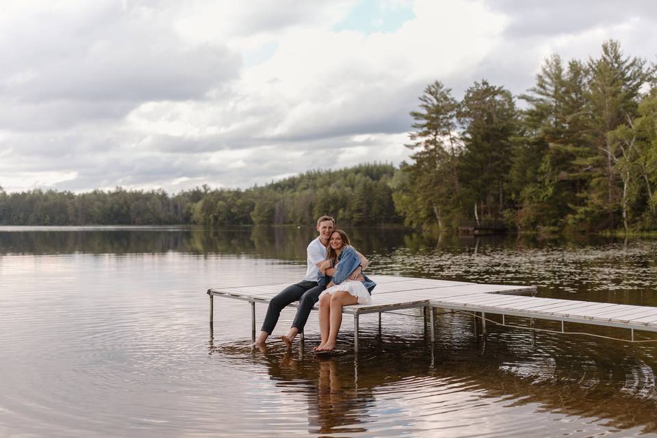 Lake engagement session