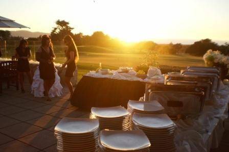 A sunset wedding