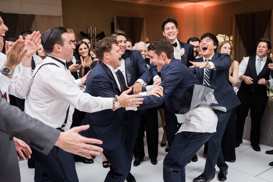 Dance party with the groom