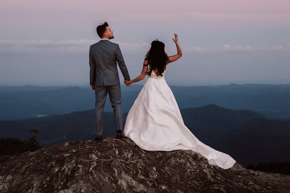 Mountain wedding