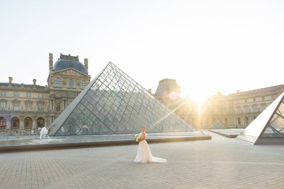 Louvre Paris bridal