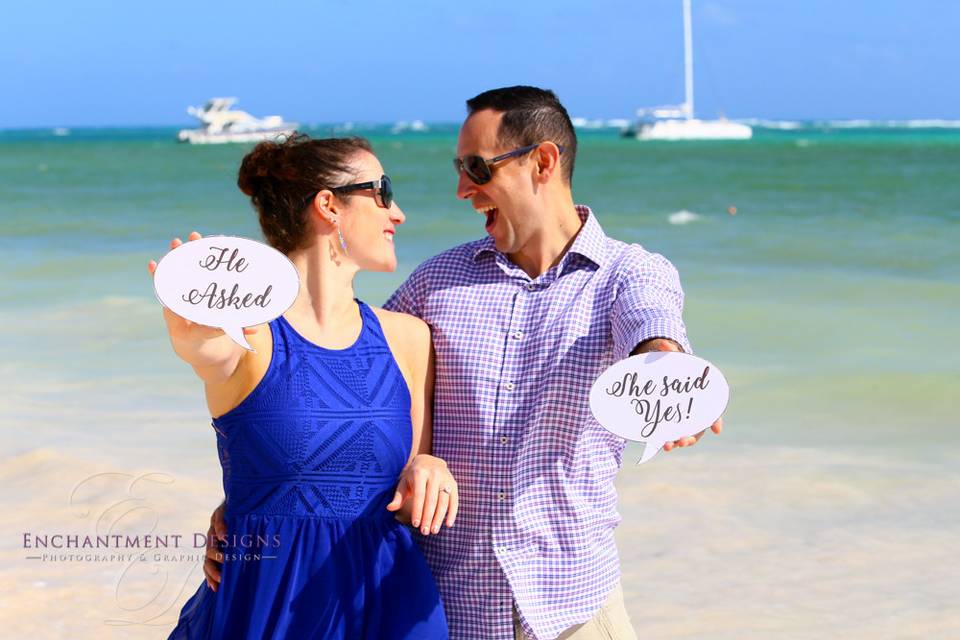 Engagement photos in Punta Cana, DR