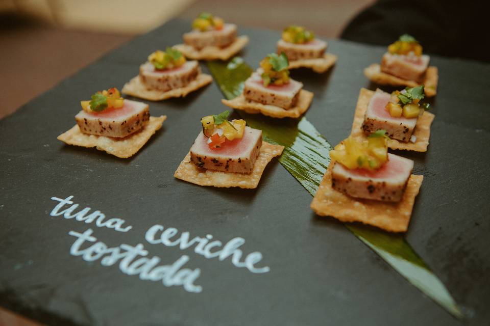 Tuna Ceviche Tostada