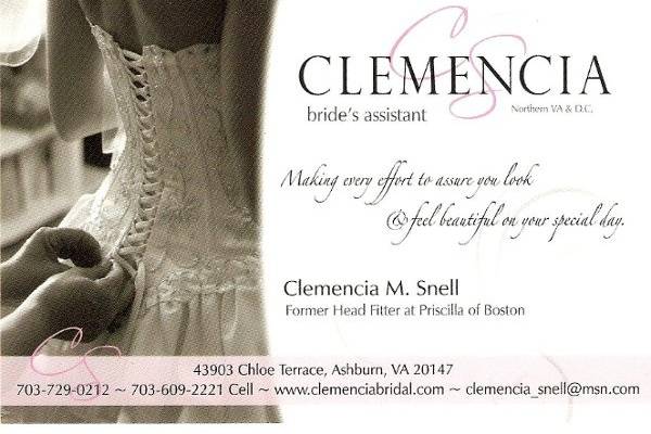 Clemencia Bridal Assistant