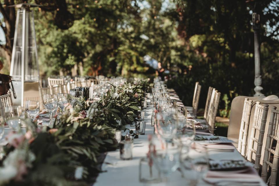 Long table set-up