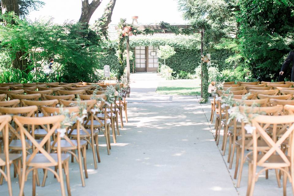 Ceremony setup