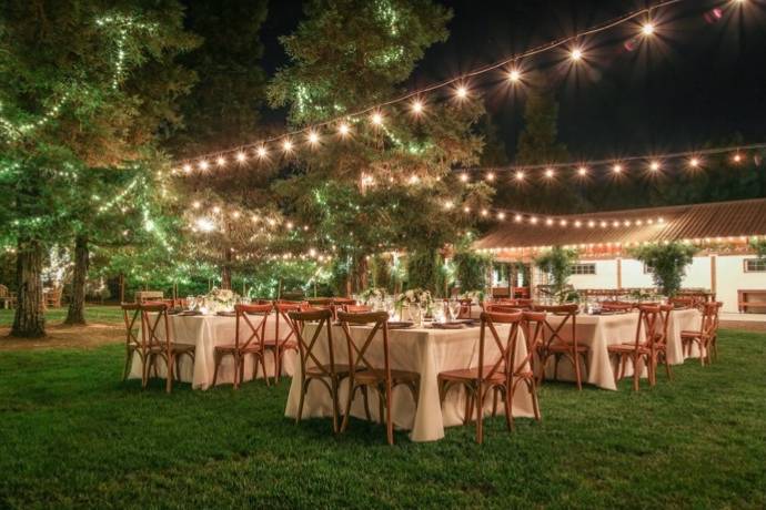 Outdoor Reception at Night