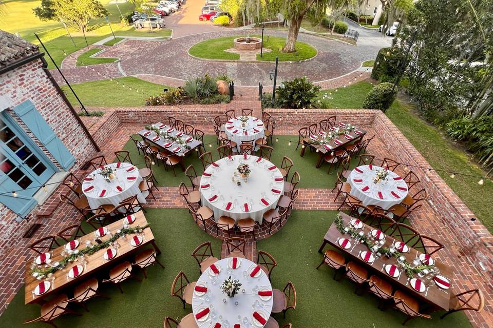 Aerial View of Courtyard