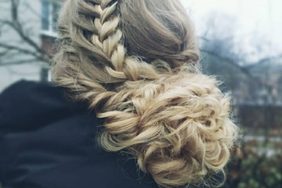 Braid into low bun