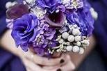 Blue and purple bouquet