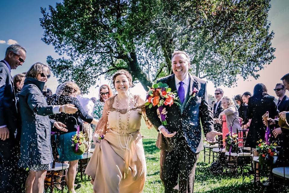 Joyous wedding recessional