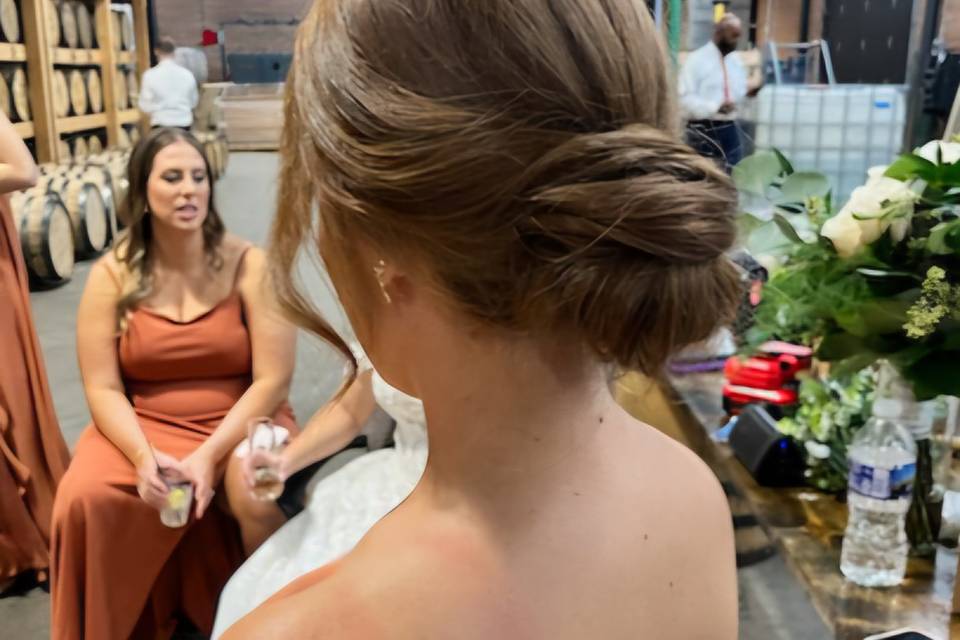 Up do brides maid