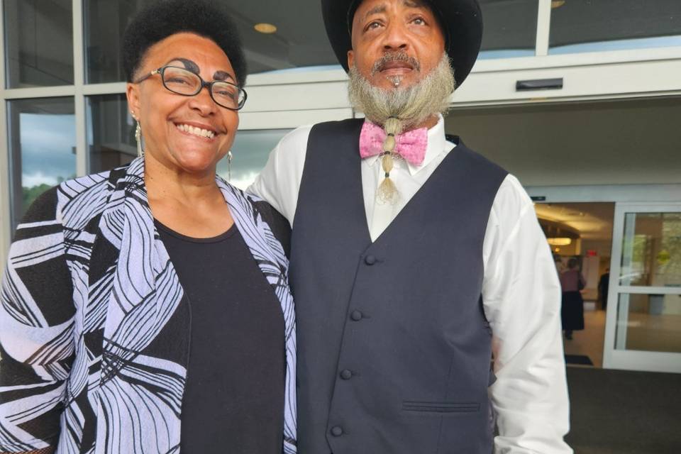 My aunt and brother