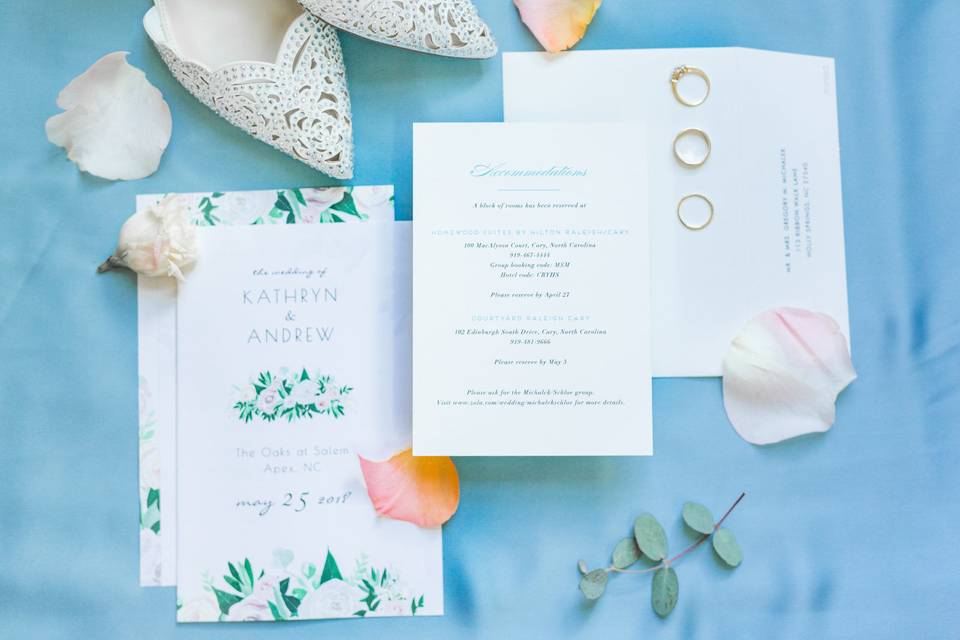 Ocean themed invites