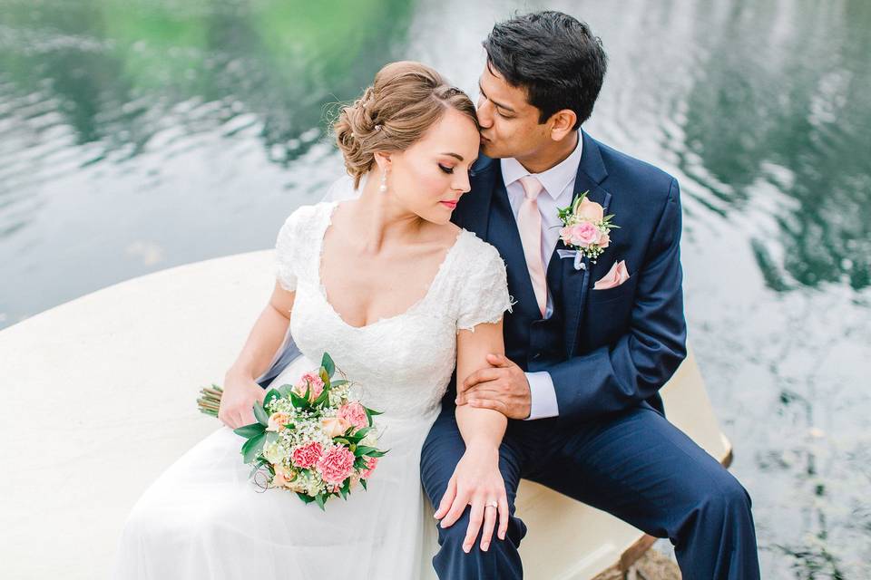 Couple by the lake