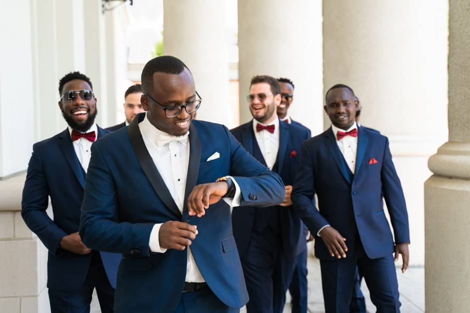 Groom and groomsmen - Melchy Hill Photography