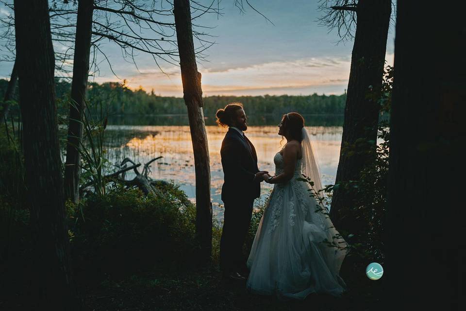 Sunset at Ellis Lake