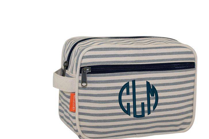 Personalized travel and makeup bags