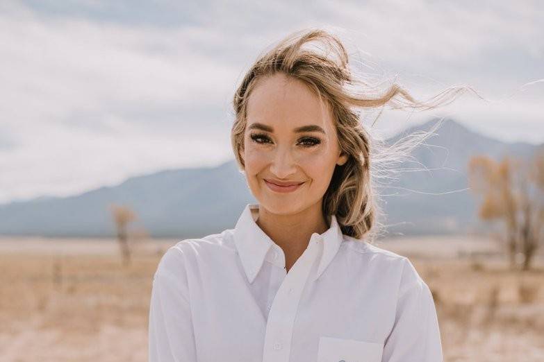 Monogrammed bride shirt