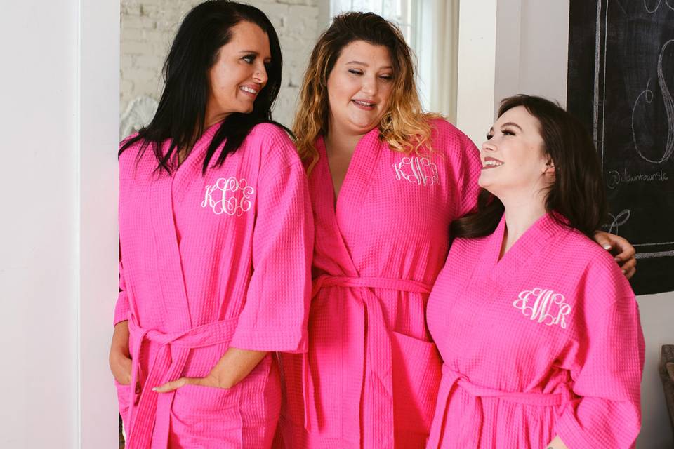 Bridesmaid Robes Monogrammed