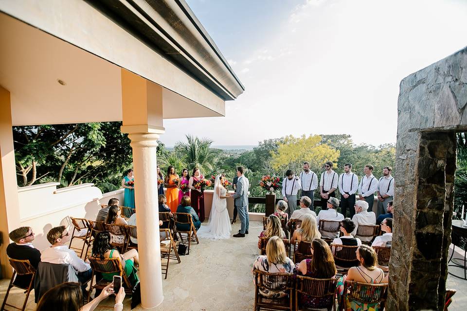 Roof top wedding