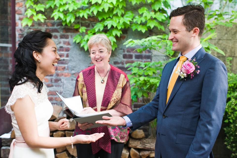 Valerie coleman, wedding officiant and celebrant