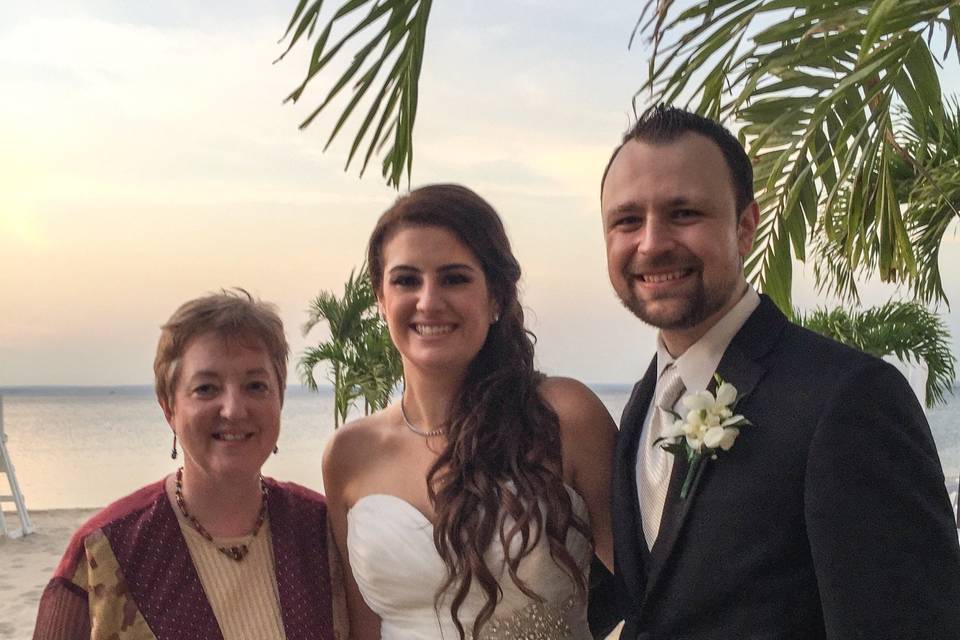 Beach wedding, long island