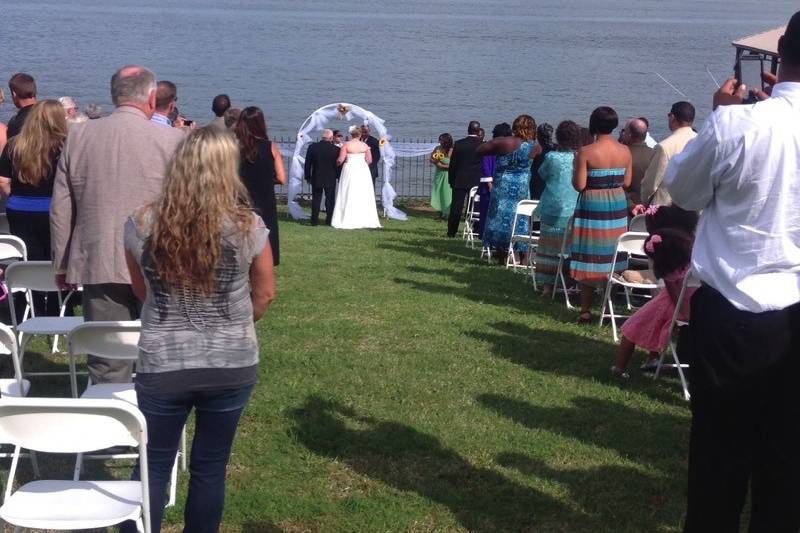 Waterfront wedding