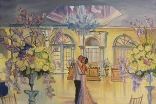 Live Wedding Painting by Mark
