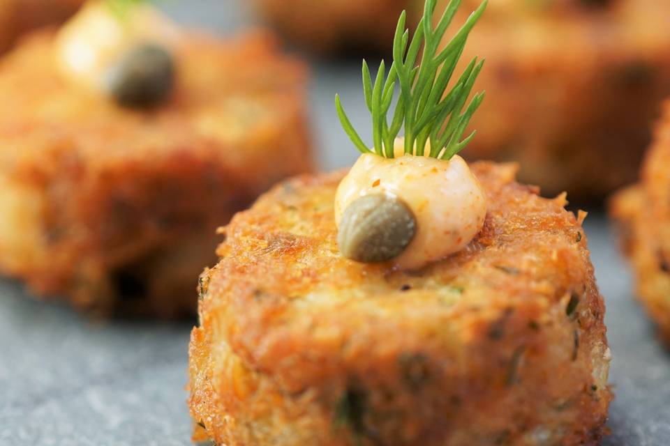 Mini crab cake