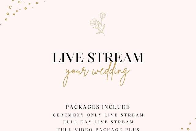 Live Stream Packages available