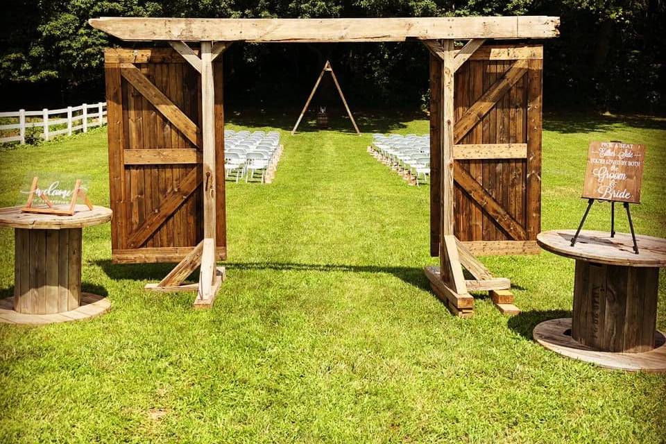 Wooden arch